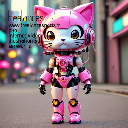 Pao mise en page internet vidéo illustration 3d serveur IA générative AI freelance paris studio de création magazines QU3AQQX0